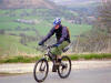 Simon looking surprisingly fit at the top of Murton Bank. 23rd April 2010