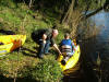 Embarking on our epic paddle, River Tees, 20th October 2008