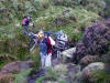 Urra Moor, crossing the beck 11th September 2009