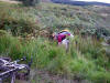 Simon finds the boggy bit, Medd Crag 11th September 2009