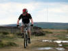 Carlton Bank, Chris watching out for lady walkers. 7th August 2008