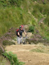 Even female presence couldn't get Chris up this. Rosedale railway track 15th August 2008