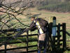 Simon finds the ascent of Murton Bank a little trying, 11th February 2008