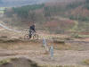 Simon rides the rim, Gribdale, 26th January 2009