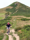 Chris's second ride out since February, Roseberry Topping, 30th July 2008