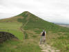 Oz's turn to push, Roseberry Topping, 30th July 2008