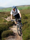 Oz shows how it's done. Dale Head singletrack. 12th May 2008