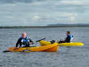 two generations of the Robson family waiting to hang ten in the green room. Seaton Canoe September 2008