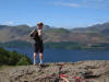 Top of Walla Crag, looking down on Derwentwater