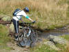 Oz cools his rims after a blistering descent