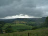 Looking over Hawnby. "Is that a rain cloud?"