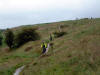 On the escarpment I hope they know it's illegal to race on a bridleway.