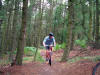 Chris discovers singletrack Black Route, Guisborough Woods.