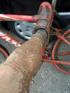 The mud hasn't washed off - the weather must be getting better.