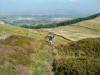 Hauling up from Garfitt gap to Cold Moor